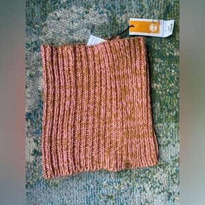 NWT Timberland pink knit neck scarf, one size
